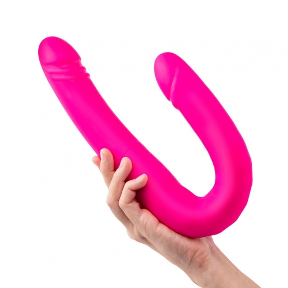 Duo Together Double-Ended Vibrating and Thrusting Dildo