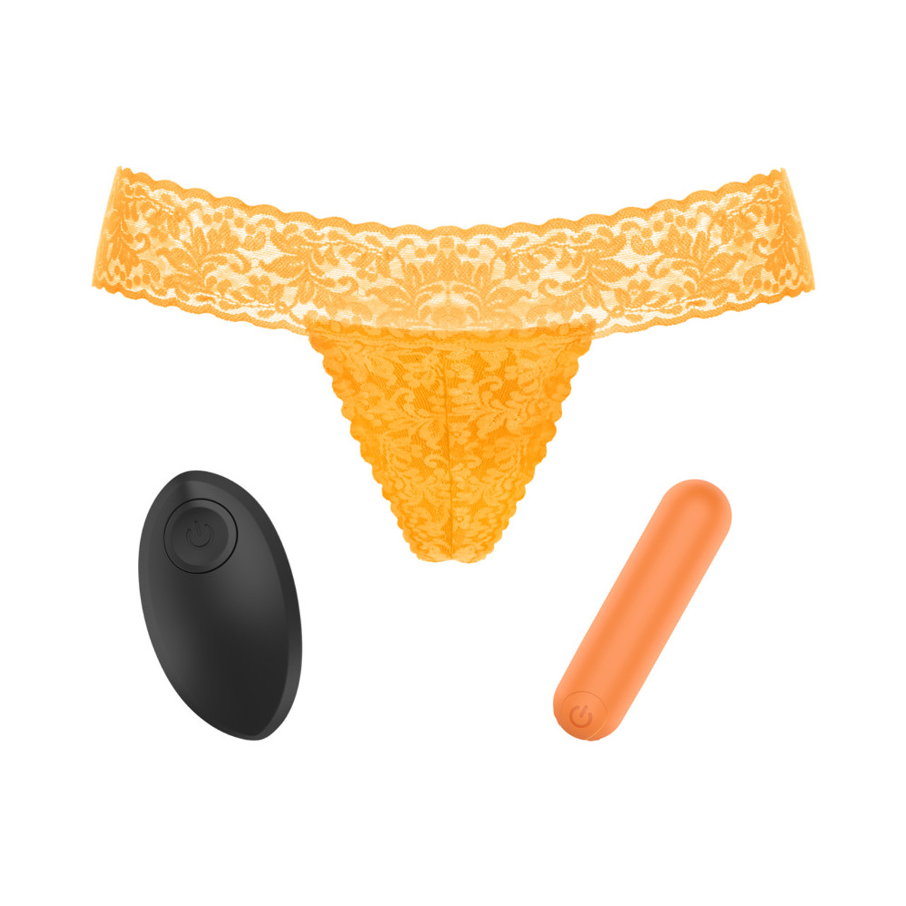 Love to Love Secret Panty Vibe 2 with orange underwear vibrating bullet and remote