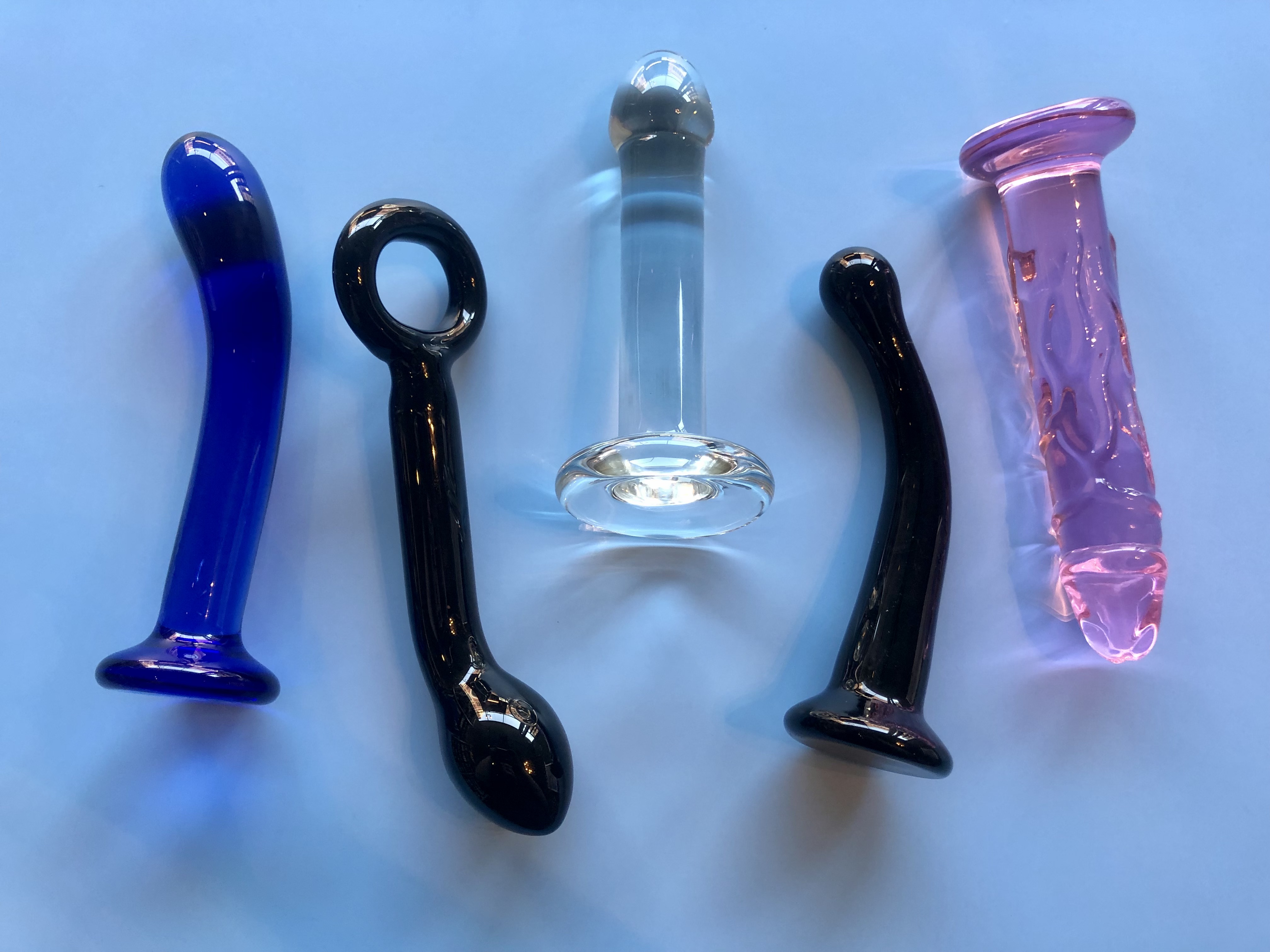 Multiple Glass Sex Toys Line
