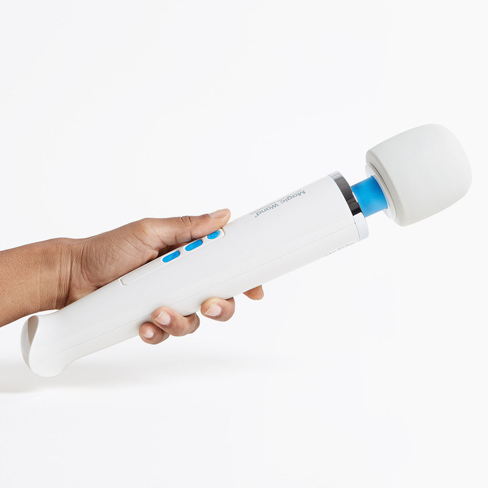 Magic Wand Rechargeable Vibrator held in hand