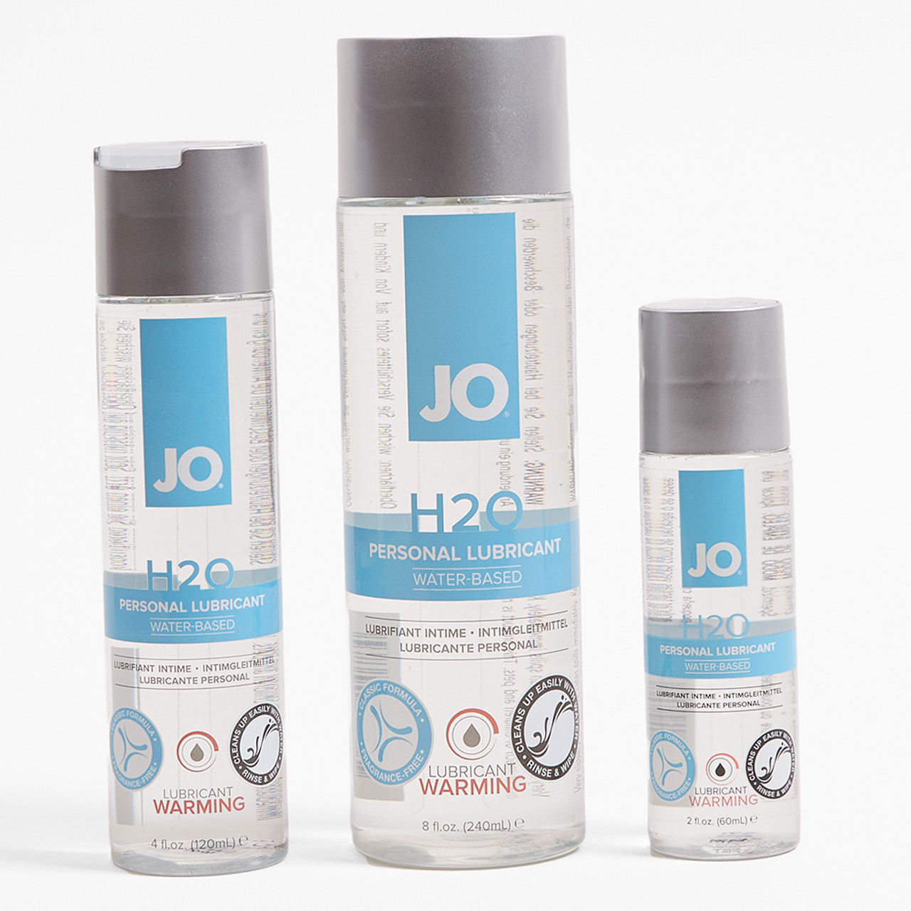 System JO H2O Warming Lubricant various sizes