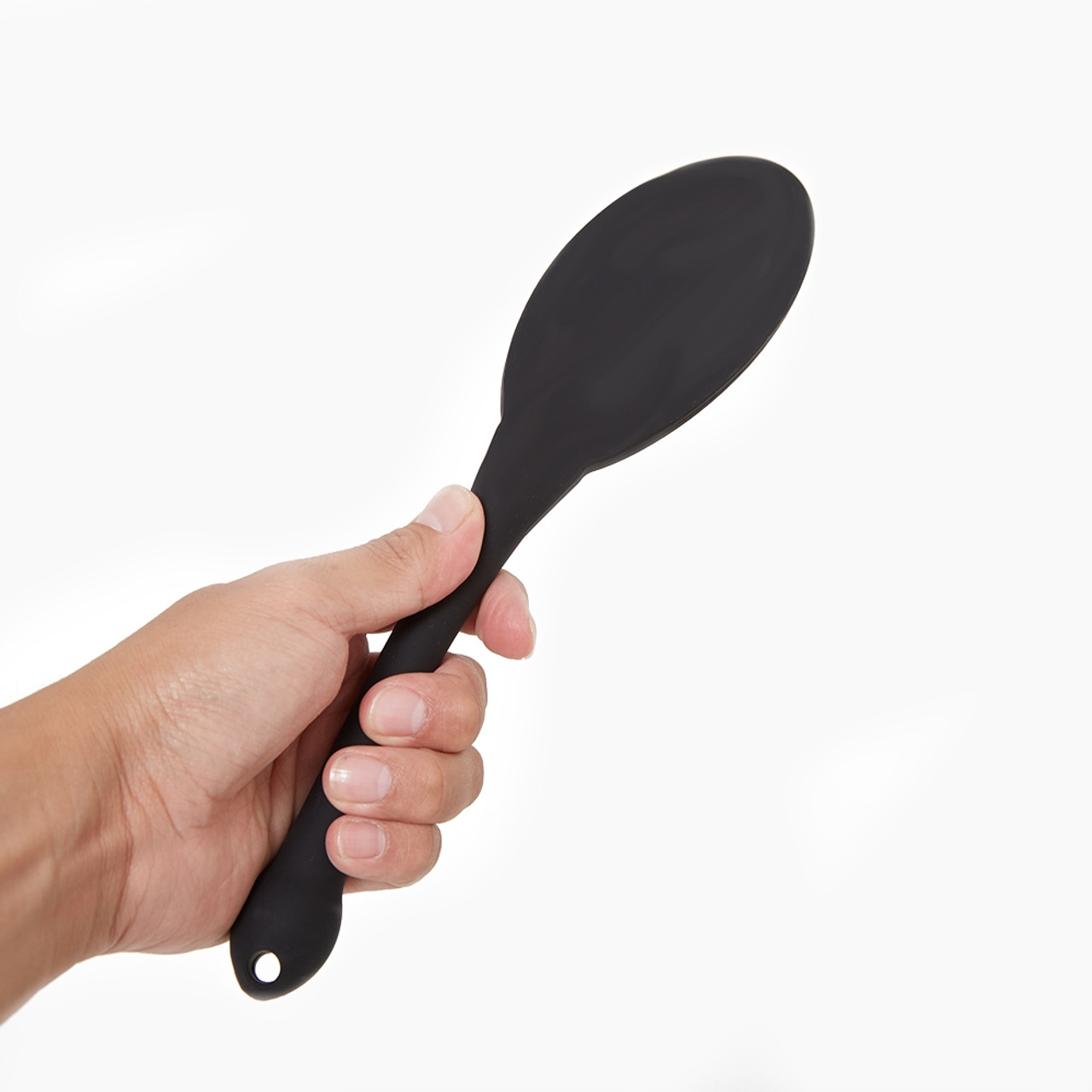 Tantus Silicone Gen Paddle held in hand