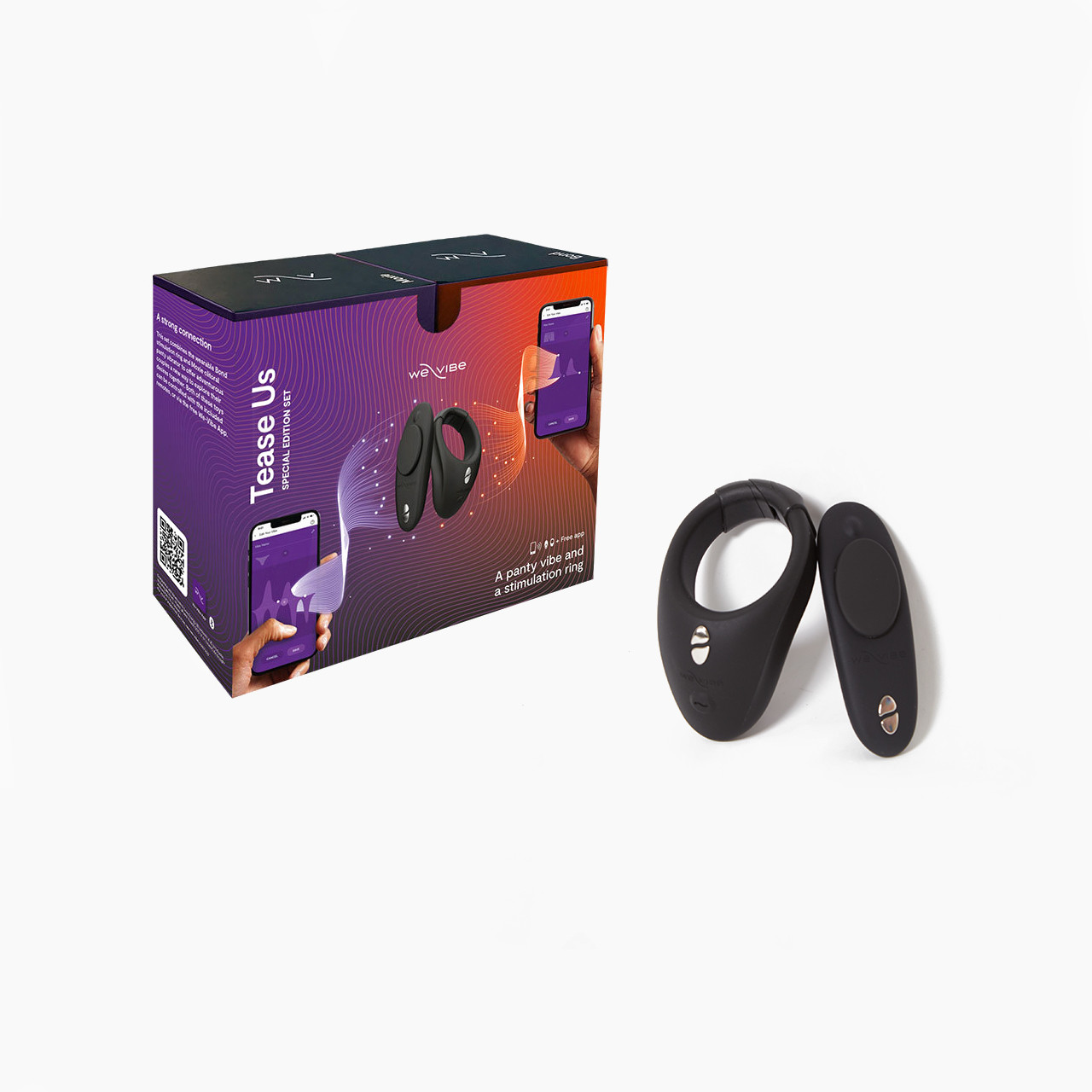 Tease Us Set with We-Vibe Bond and We-Vibe Moxie with packaging